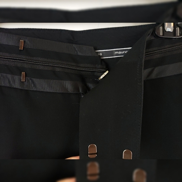 Maurices Wide Leg Slacks Black 5/6 - Picture 3 of 5